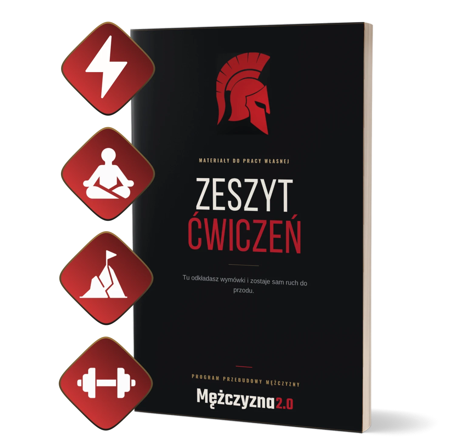 Zeszyt ćwiczeń Mężczyzna 2.0 z materiałami do pracy własnej i codziennymi zadaniami.